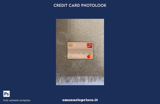 modello anteriore photolook della carta di debito principale della banca CIBC ca